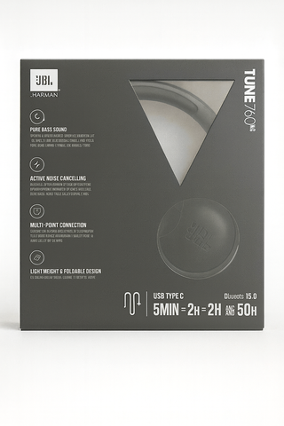 Auriculares JBL Tune 760NC ANC Bluetooth Negro