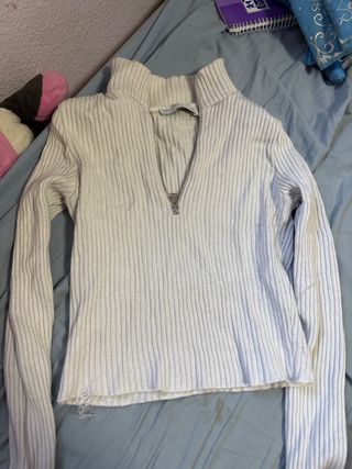 Jersey manga larga cremallera