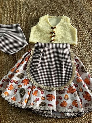 Conjunto Pastora Artesanal Hecho a Mano