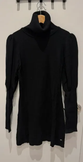 Vestido Pepe Jeans Negro Cuello Alto