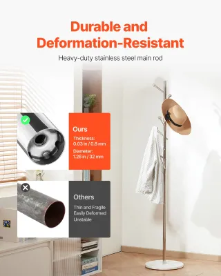 Appendiabiti da Terra 370 x 370 x 1730 mm