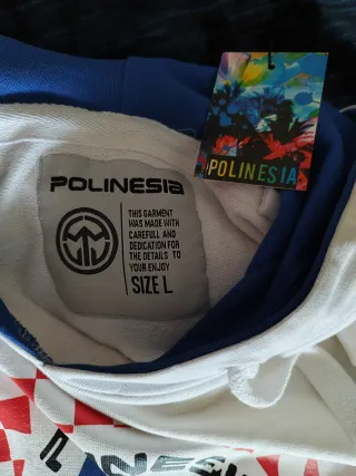 Sudadera Polinesia Hombre Blanca
