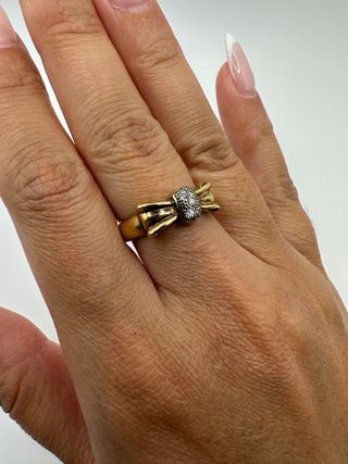 Anillo Oro 18k Lazo