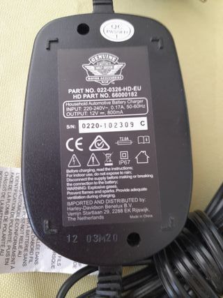 Cargador Harley Davidson 800mA Waterproof