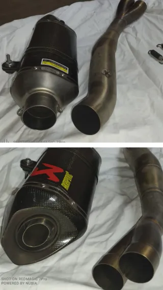 Tubo Akrapovic completo Kawasaki Ninja 