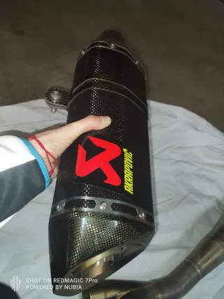 Tubo Akrapovic completo Kawasaki Ninja 