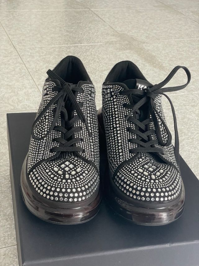 Zapatillas Karl Lagerfeld Brillantes Negras
