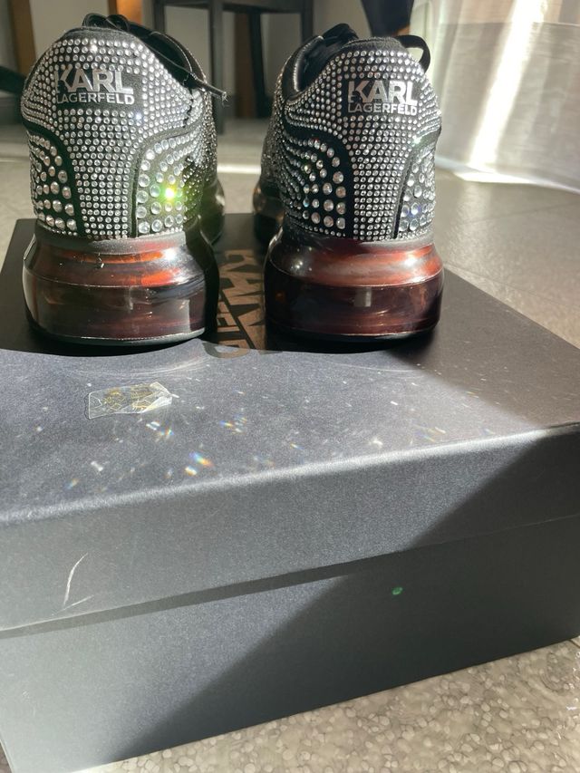 Zapatillas Karl Lagerfeld Brillantes Negras