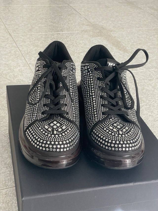 Zapatillas Karl Lagerfeld Brillantes Negras