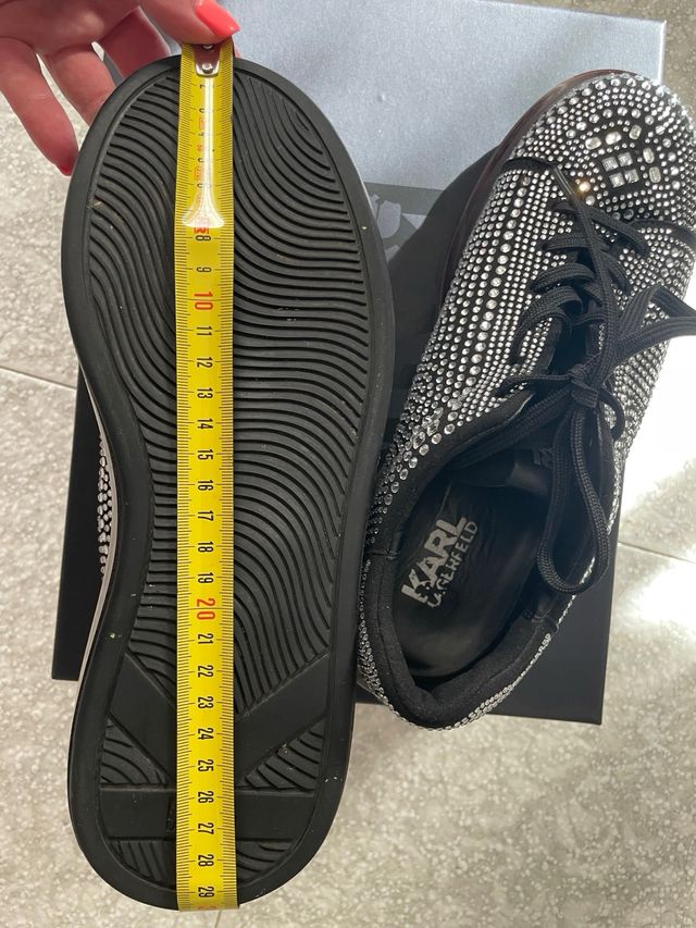 Zapatillas Karl Lagerfeld Brillantes Negras