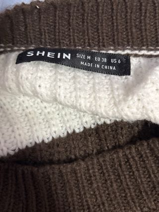 Jersey rayas marrón y blanco