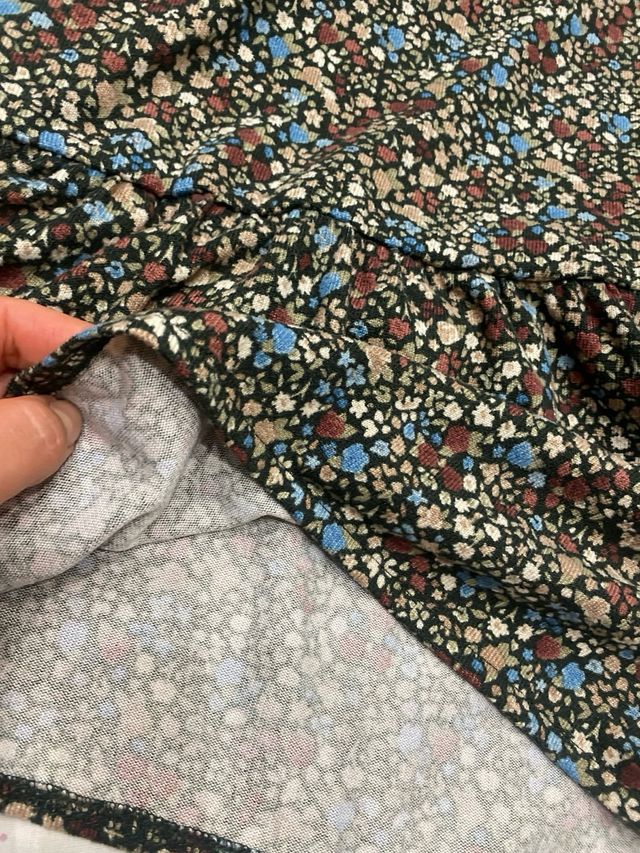 Vestido floral manga larga talla m/l