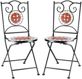 Set Tavolo 60 x 70 cm + 2 Sedie Pieghevoli con Dec