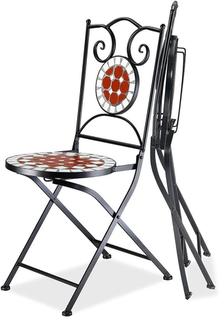 Set Tavolo 60 x 70 cm + 2 Sedie Pieghevoli con Dec