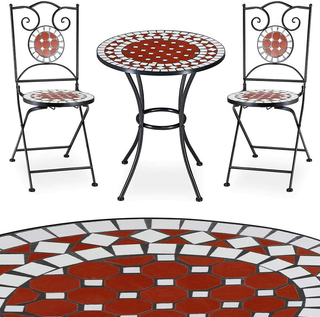 Set Tavolo 60 x 70 cm + 2 Sedie Pieghevoli con Dec