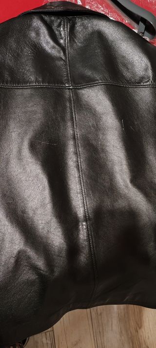 Giubbotto in pelle uomo nero