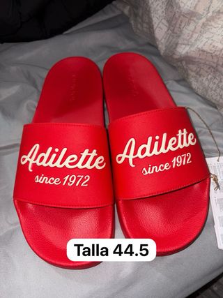 Chanclas Adidas Adilette Verde y Blanco