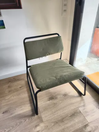 Sillón Ikea LINNEBACK verde olivo/khaki nuevo!