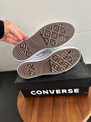 Converse plataforma altas blancas T36