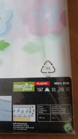 Cortina de Duche  Spirella -multicolor - 180x200