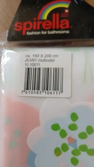 Cortina de Duche  Spirella -multicolor - 180x200