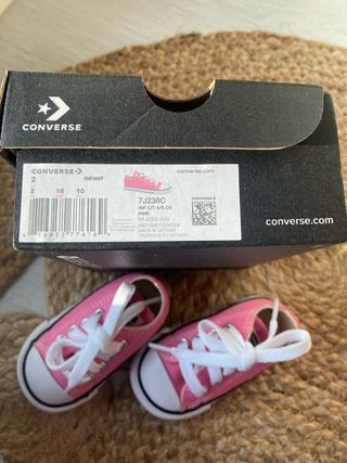 Converse rosas talla 18