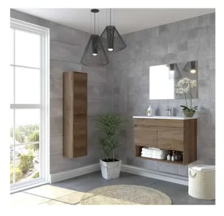 Mueble de baño madera y metal