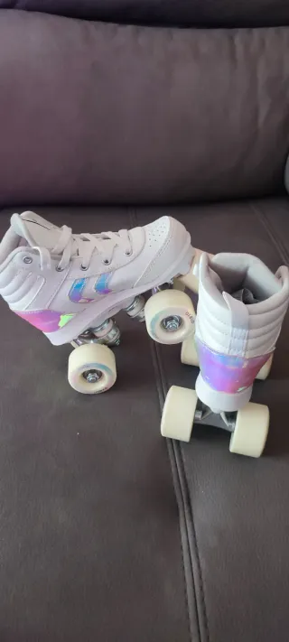 Patines Ruedas QUAD 100 y Set protección Talla 30 