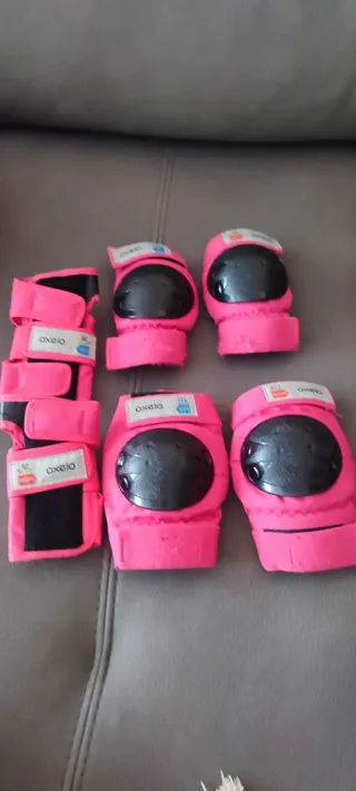 Patines Ruedas QUAD 100 y Set protección Talla 30 