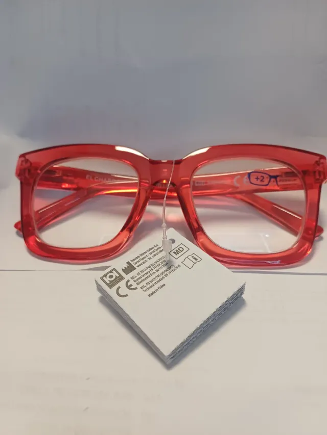 Occhiali da lettura El Charro +2 rossi