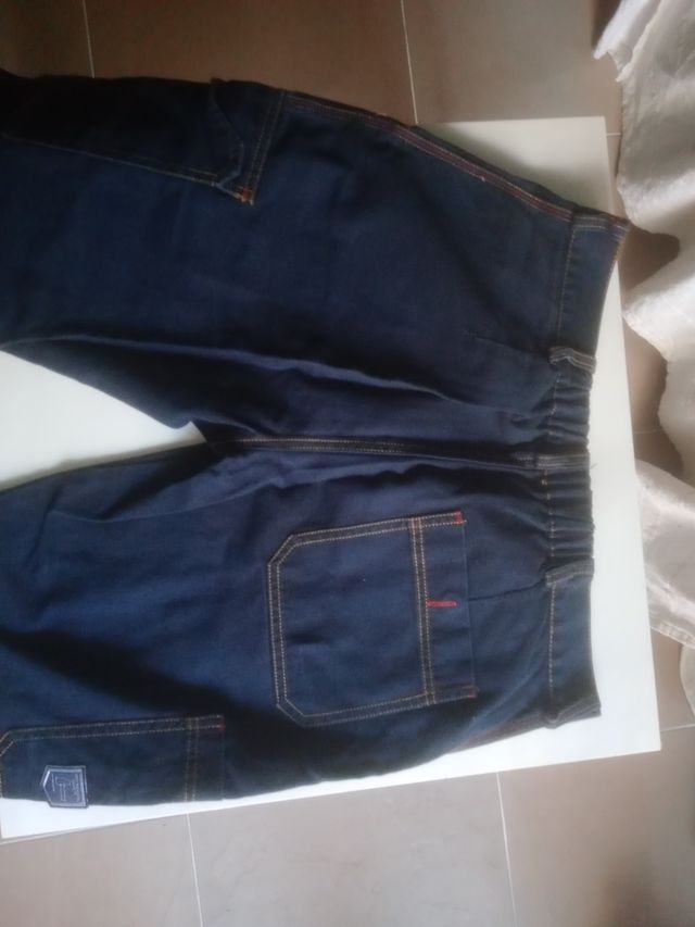 Pantalón de trabajo azul para chica o chico