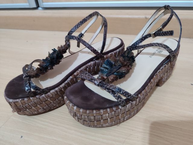 Sandalias Gloria Ortiz Étnicas Marrones