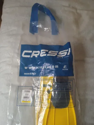 Aletas Cressi amarillas. Talla 27-29