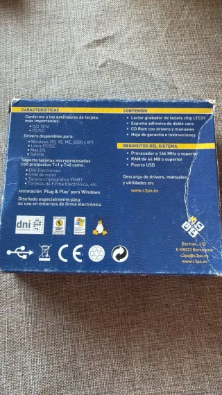 Lector Grabador Tarjeta Chip DNI LTC