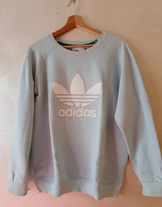 Felpa Adidas Azzurra con Logo