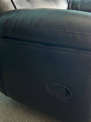 Sillón de masajes piel sintética negro