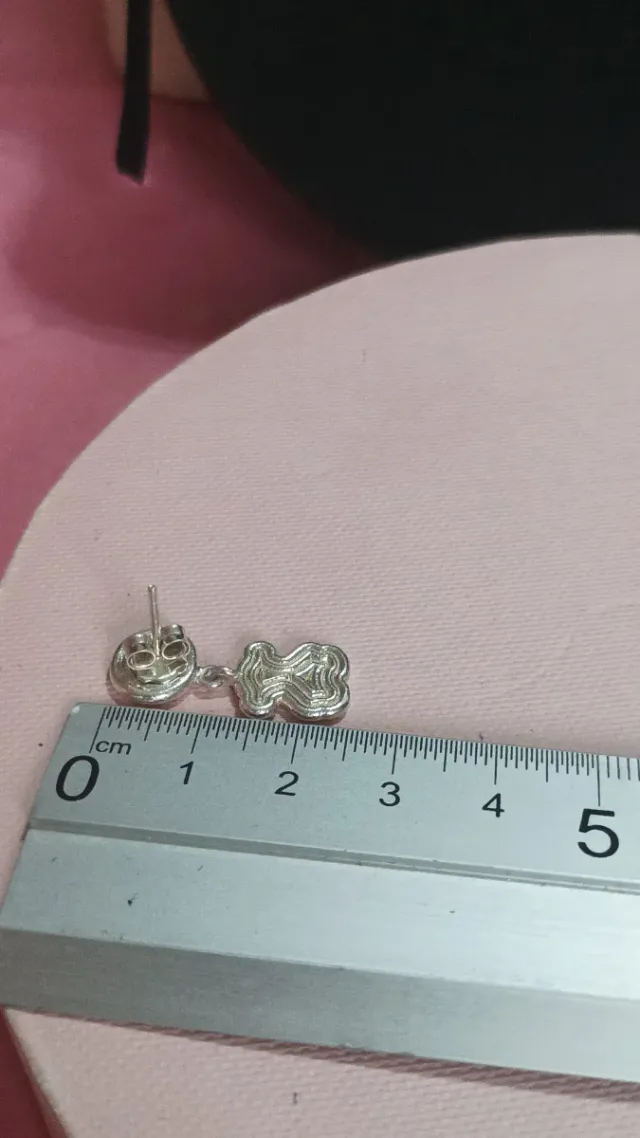 Conjunto Tous Pendientes y Pulsera Plata