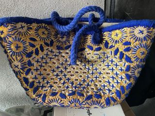 2 Bolsos Playeros Trenzado Vegetal