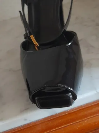Zapatos Massimo Dutti Negros Tacón
