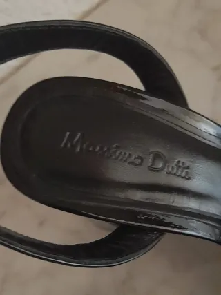 Zapatos Massimo Dutti Negros Tacón