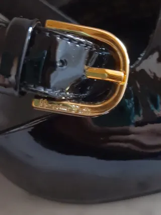Zapatos Massimo Dutti Negros Tacón