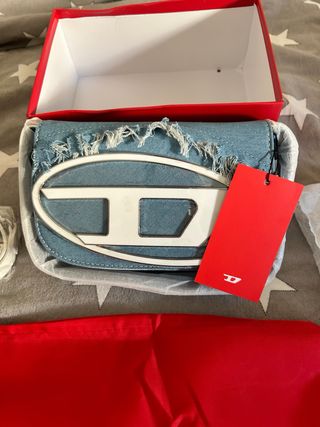 Bolso Diesel Denim con Logo Grande