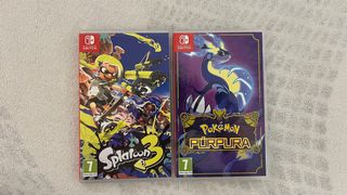 Nintendo Switch + Pokémon Púrpura y Splatoon 3