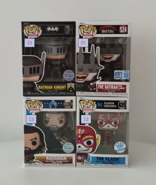 Pack 4 Figuras Funko Pop DC Comics