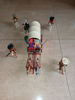 Playmobil Oeste Carro y Figuras