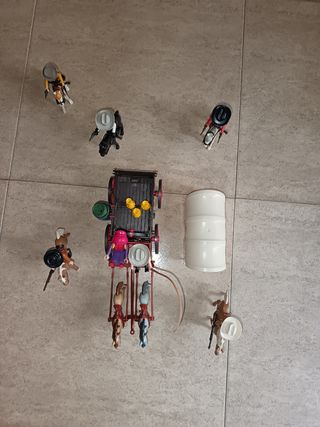 Playmobil Oeste Carro y Figuras