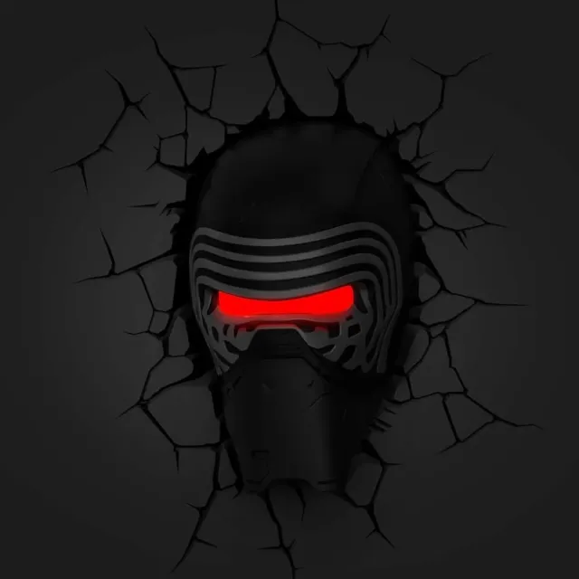 Lámpara Pared 3D "Star Wars" (Kylo Ren)