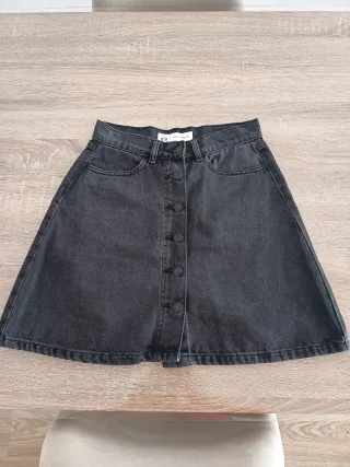 Falda vaquera negra XS