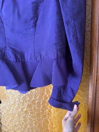 Corpiño fallera manga larga morado