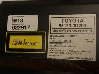 SISTEMA AUDIO / RADIO CD TOYOTA YARIS (3)
